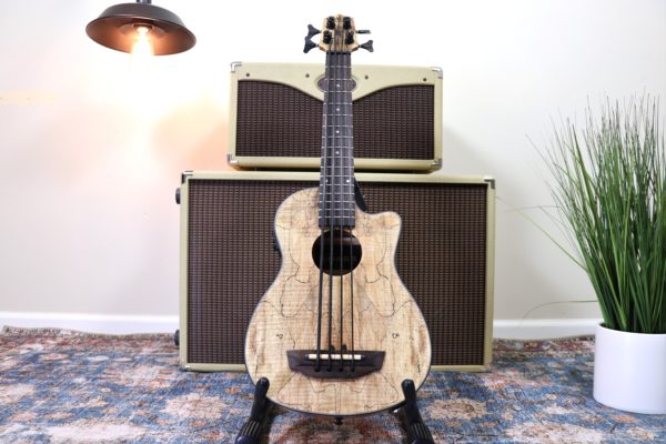 Kala - U-Bass - Spalted Maple - Acoustic-Electric - Natural - Never Owned - Image 2