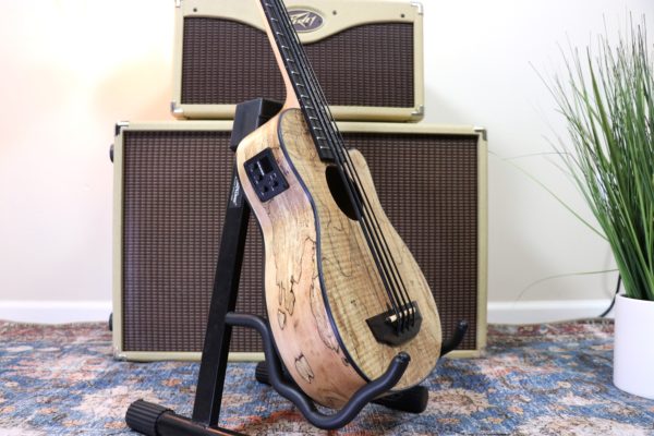 Kala - U-Bass - Spalted Maple - Acoustic-Electric - Natural - Never Owned - Image 4