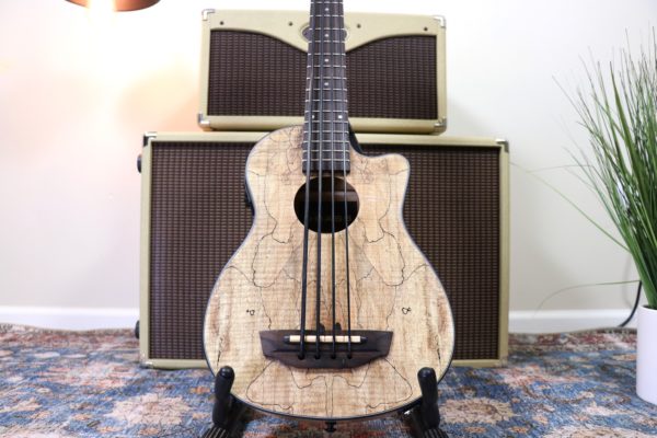 Kala - U-Bass - Spalted Maple - Acoustic-Electric - Natural - Never Owned