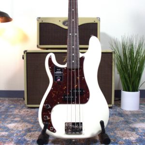 Fender - American Pro II - LH Precision Bass - Olympic White - w/ Flight Case