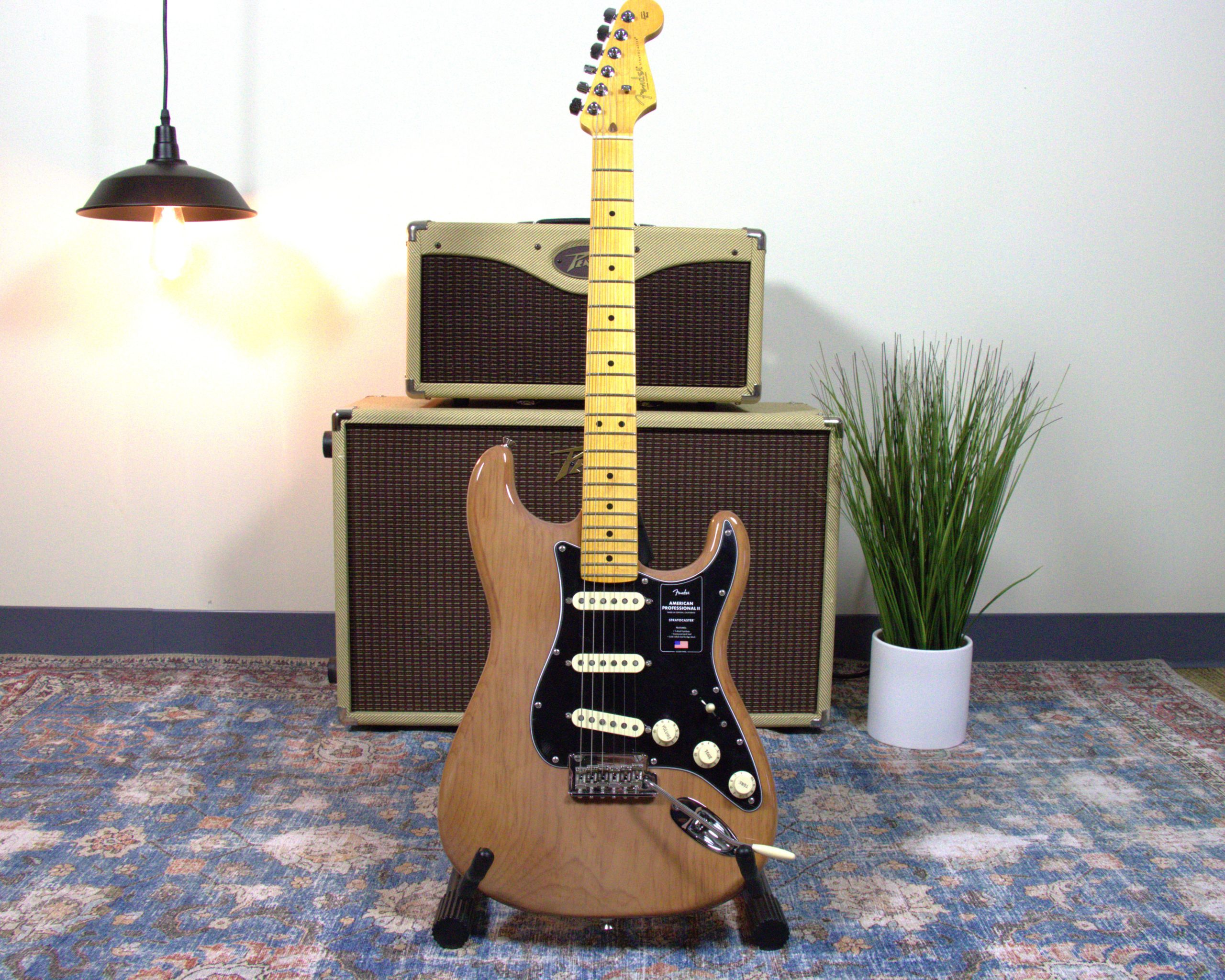 Fender American Pro II Stratocaster Roasted Pine W Flight Case